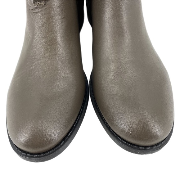 Sole Society So-Maddy Dark Mushroom Napa Angel Leather Boots - Picture 5 of 10